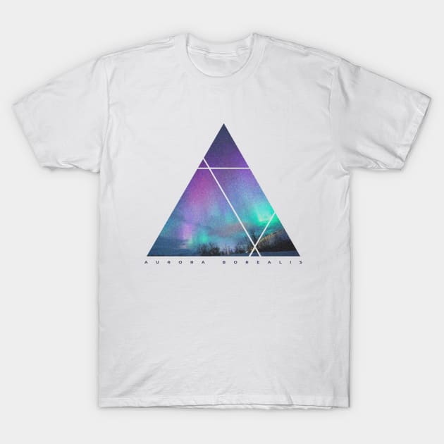 Northern Lights T-Shirt by Mon, Symphony of Consciousness.